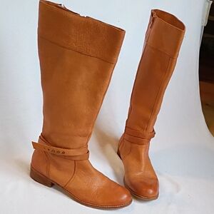 Lands End Knee High Cognac Boot